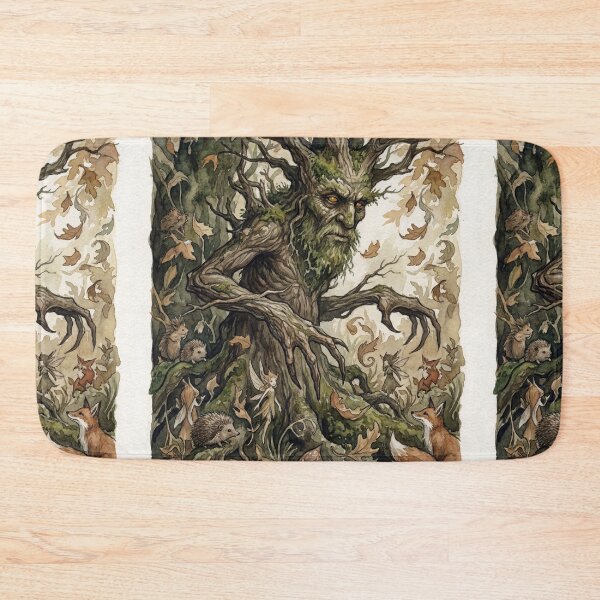 Item preview, Ent Forest spirit creature of folklore watercolor artwork illustration designed and sold by Vintage Designs +.