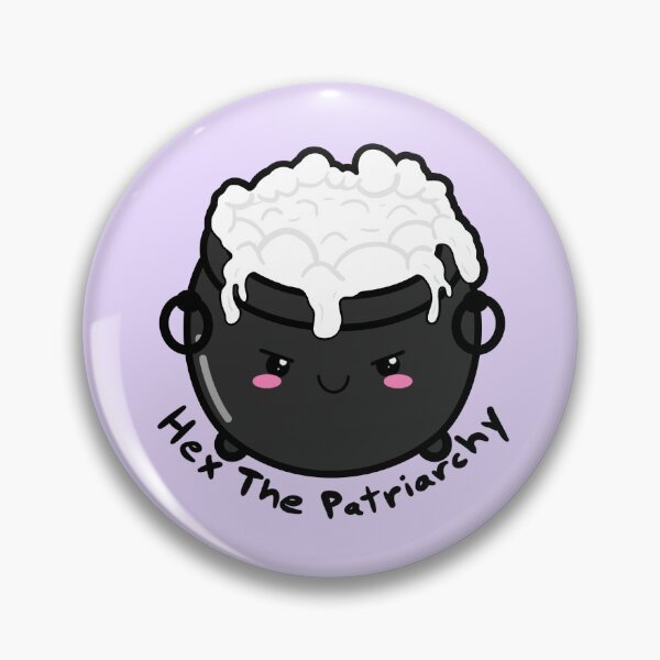 Item preview, Hex The Patriarchy Spooky Cute Cauldron – Witch Humor designed and sold by Murrays Designs.