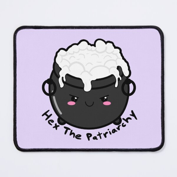 Item preview, Hex The Patriarchy Spooky Cute Cauldron – Witch Humor designed and sold by Murrays Designs.
