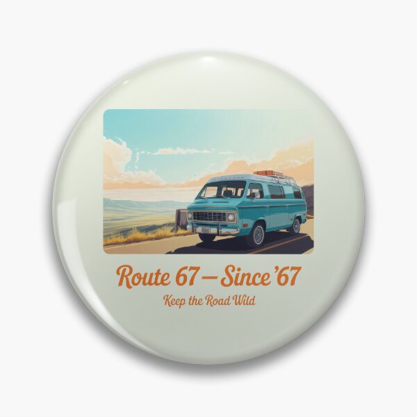 Item preview, Route 67 Vintage Van Scenic Road Trip Adventure Design designed and sold by SplashTastic.