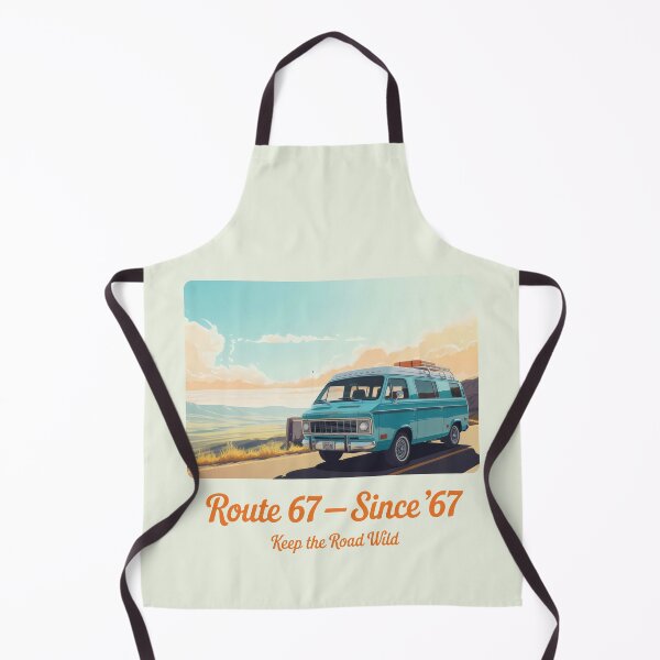 Item preview, Route 67 Vintage Van Scenic Road Trip Adventure Design designed and sold by SplashTastic.