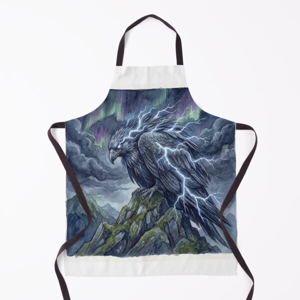 Item preview, Thunderbird creature of folklore watercolor artwork illustration designed and sold by Vintage Designs +.