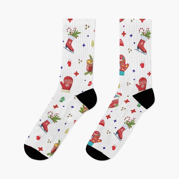 Item preview, Festive Christmas Pattern – Seamless Holiday Icons designed and sold by MadeByKateS.
