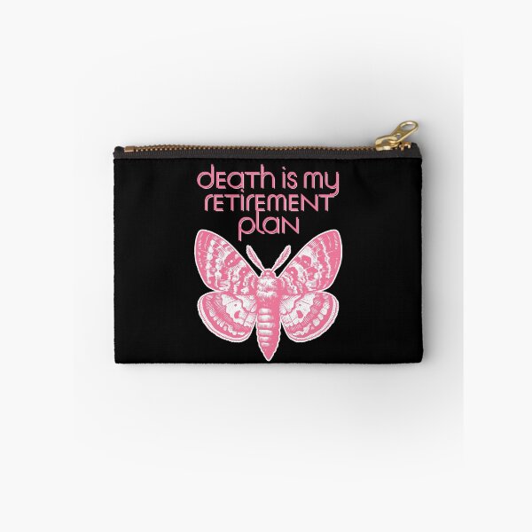 Item preview, Death Is My Retirement Plan – Pink Gothic Moth Dark Humor Design designed and sold by Altered Array, LLC.
