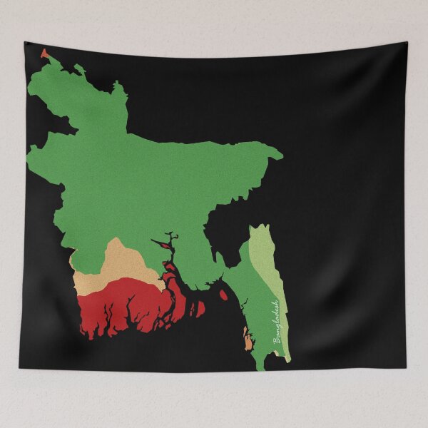 Item preview, Sketching Color Into the Earth - Bangladesh designed and sold by AceMaps7.