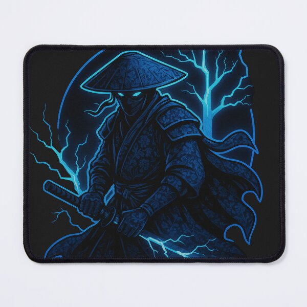 Item preview, Lightning Ronin – Warrior of Blue Storms designed and sold by Keios Cool Apparel.