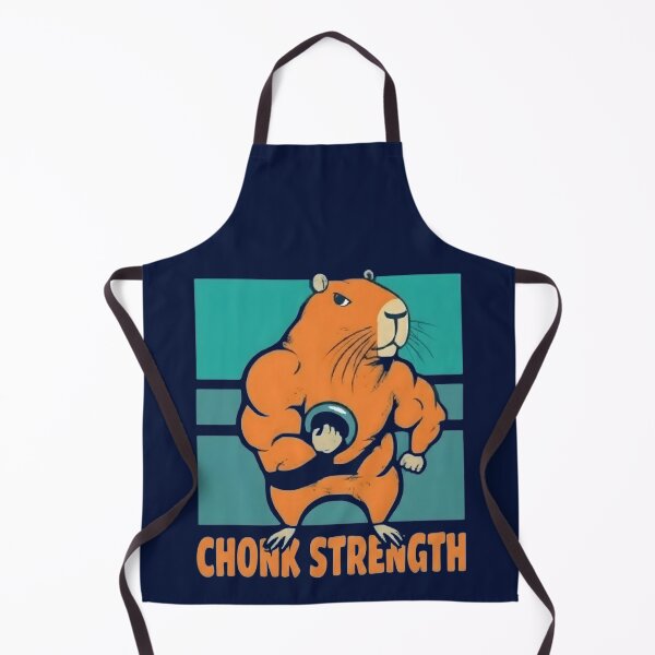 Item preview, Chonk Strength - Buff Capybara Gym Meme designed and sold by FluffinCool.