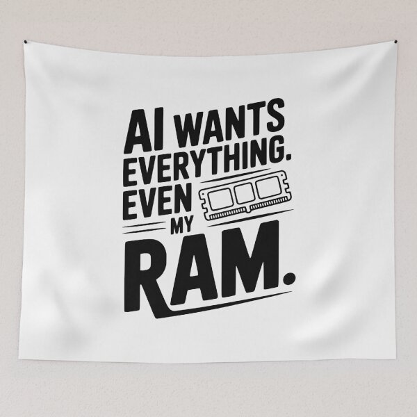 Item preview, AI Wants Everything. Even my RAM. designed and sold by Frank Ring.