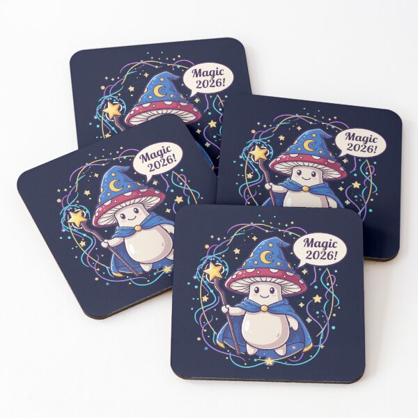Item preview, Mushroom wizard saying ‘Magic 2026!’  designed and sold by COYOTE.