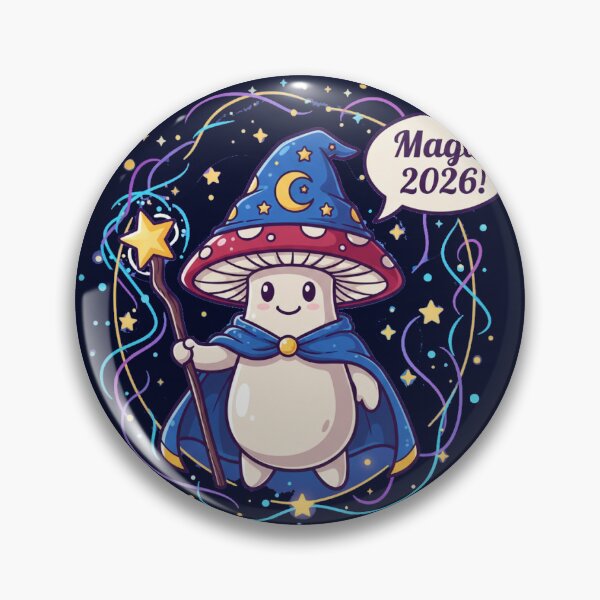 Item preview, Mushroom wizard saying ‘Magic 2026!’  designed and sold by COYOTE.