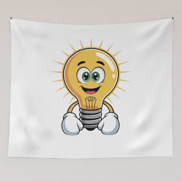 Item preview, Comic-Style Animated Lightbulb Character Watching a Boxing Fight – Fun Cartoon Design designed and sold by TeeVibeHaus.