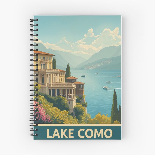 Item preview, Lake Como Italy Travel Art Vintage designed and sold by CaliforniaDi.
