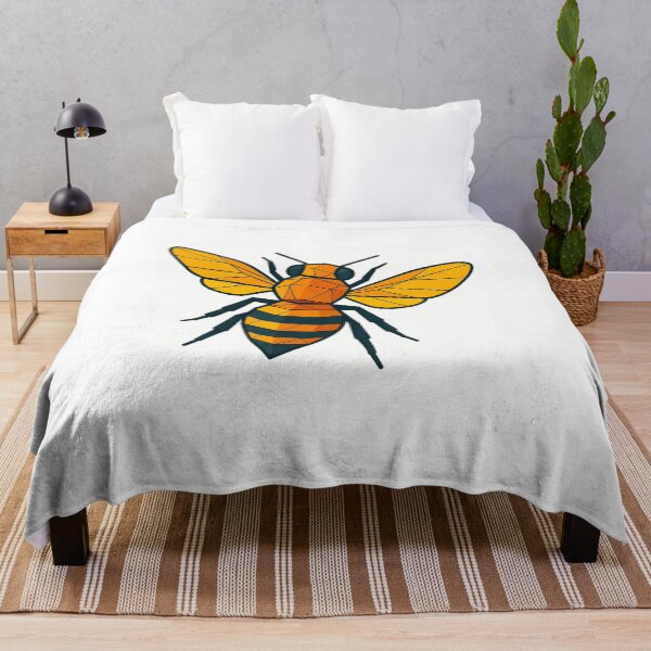 Item preview, Geometric Honey Bee designed and sold by TheWonkyEaselCo.