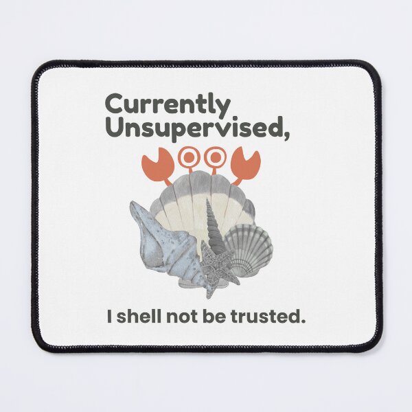Item preview, Unsupervised Shell Collector – Funny Crab Beach T-Shirt designed and sold by bobparduephoto.