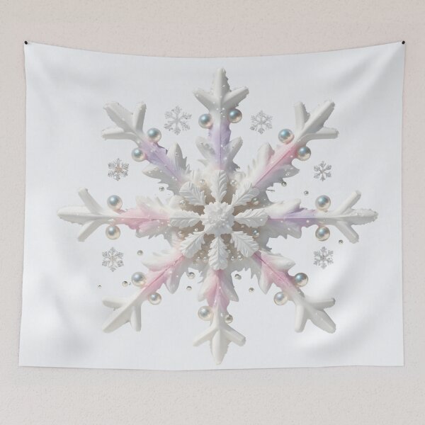 Item preview, Pearl Frost Snowflake • Winter Aesthetic Art designed and sold by EtherealMoodboard.