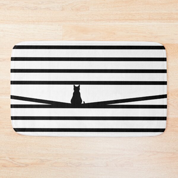 Item preview, Minimalist Cat Silhouette in Black and White Blinds - Modern Pet Lover Art designed and sold by DeeLulu.