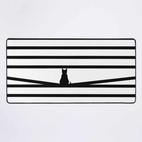 Item preview, Minimalist Cat Silhouette in Black and White Blinds - Modern Pet Lover Art designed and sold by DeeLulu.