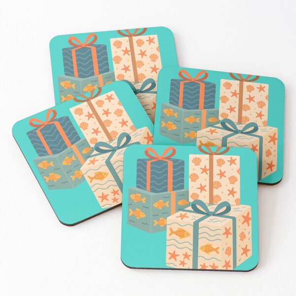 Item preview, Season of Giving – Ocean-Themed Christmas Gifts Illustration designed and sold by Sea Gem.