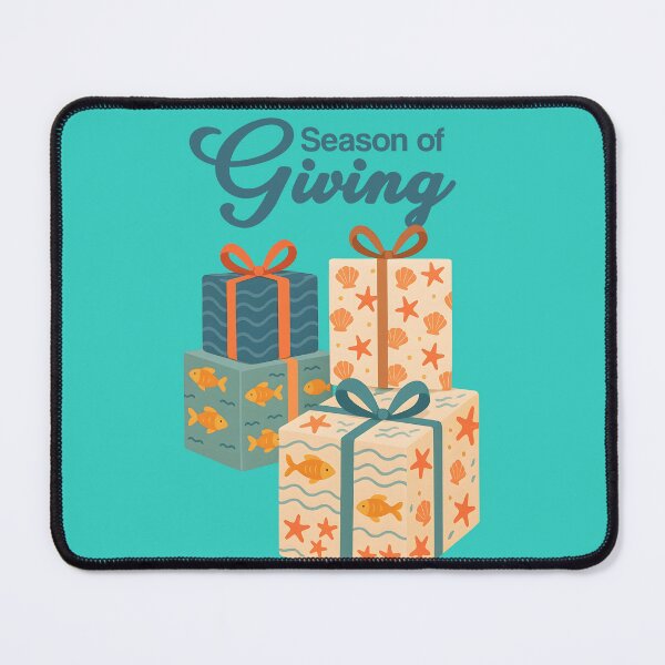Item preview, Season of Giving – Ocean-Themed Christmas Gifts Illustration designed and sold by Sea Gem.