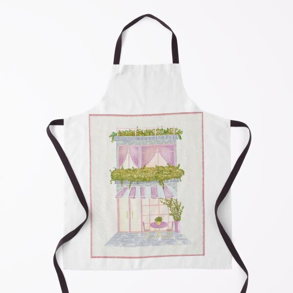 Item preview, Cute Pink Watercolor Storefront Illustration designed and sold by ivelinda.
