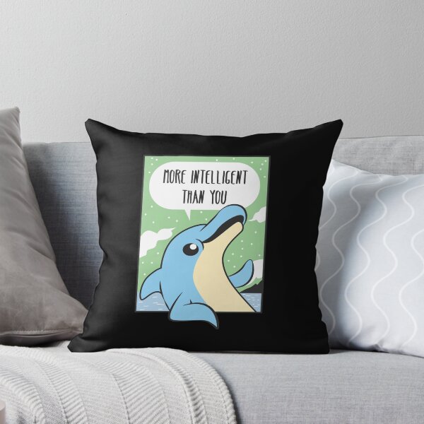 Item preview, Comic Dolphin Speech Bubble Saying Fish Water Sea designed and sold by art-i-fex.