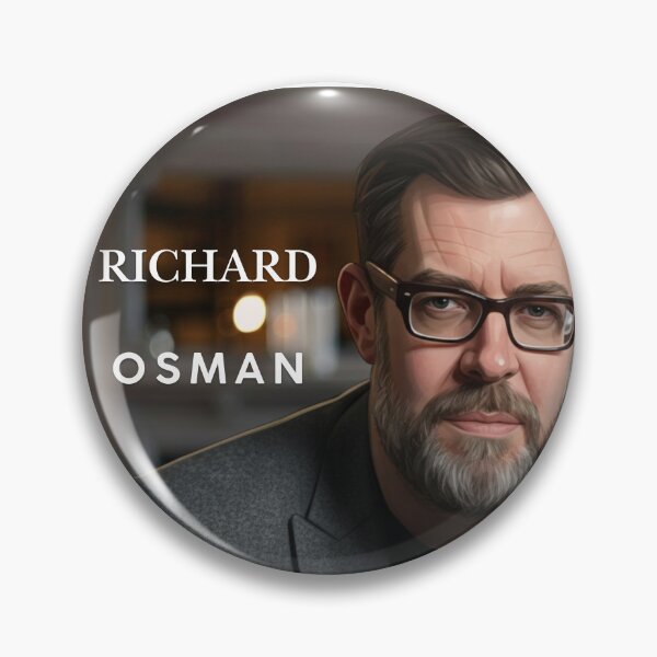 Item preview, Richard Osman Minimalist Portrait T-Shirt – British TV Personality,celebrity portrait. designed and sold by I​ AM​ O.J.A ..