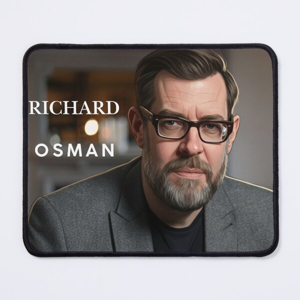 Item preview, Richard Osman Minimalist Portrait T-Shirt – British TV Personality,celebrity portrait. designed and sold by I​ AM​ O.J.A ..