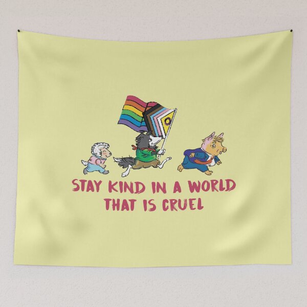 Item preview, Stay kind in a world that is cruel (lgbt) designed and sold by remerasnerdas.