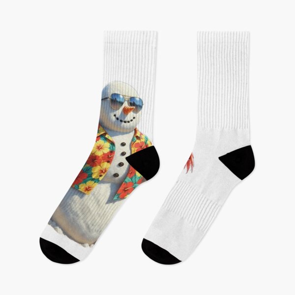 Item preview, Hawaiian Snowman & Flamingo | Tropical Beach Christmas designed and sold by Rosuma Designs.