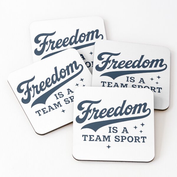 Item preview, FREEDOM IS A TEAM SPORT designed and sold by techdave.