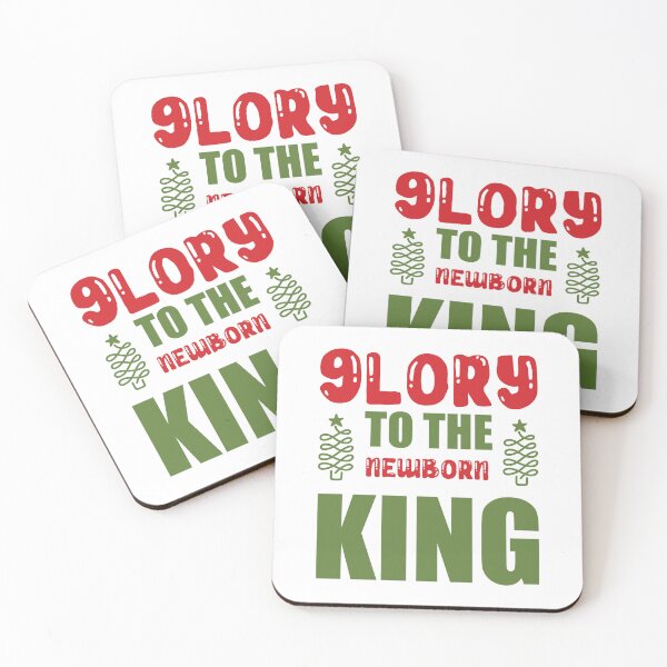 Item preview, Glory To The Newborn King - Classic Christmas Hymn Quote designed and sold by FuzionRaptor.