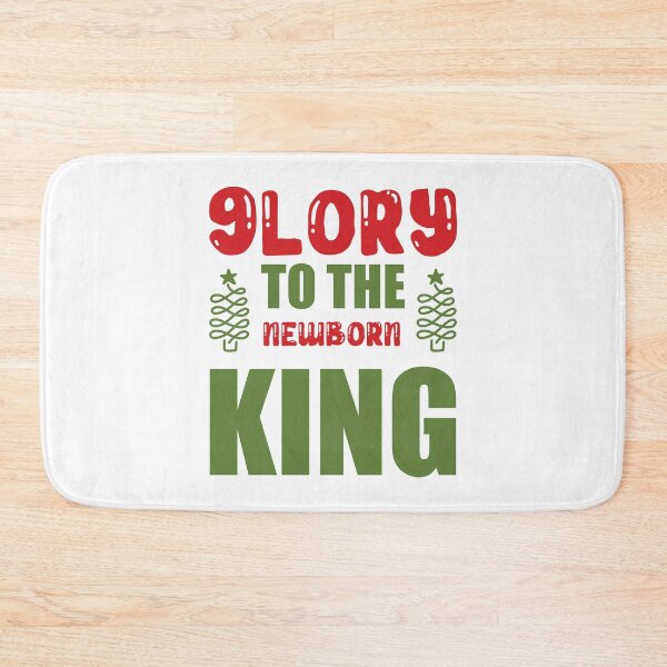 Item preview, Glory To The Newborn King - Classic Christmas Hymn Quote designed and sold by FuzionRaptor.
