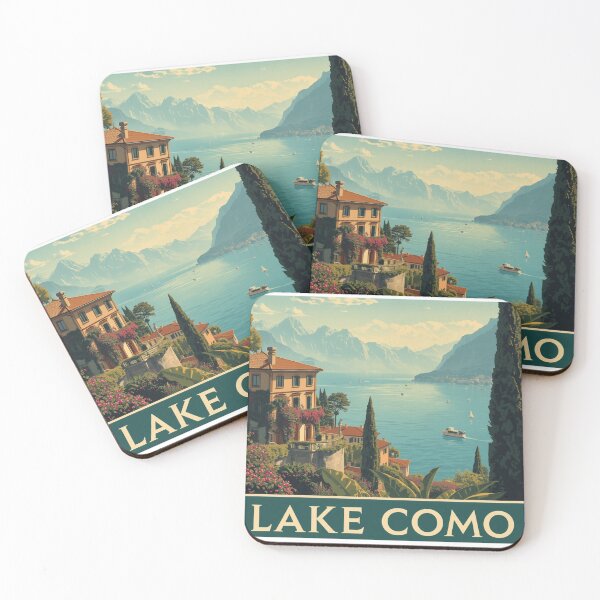 Item preview,  Lake Como Italy Travel Art Vintage designed and sold by CaliforniaDi.
