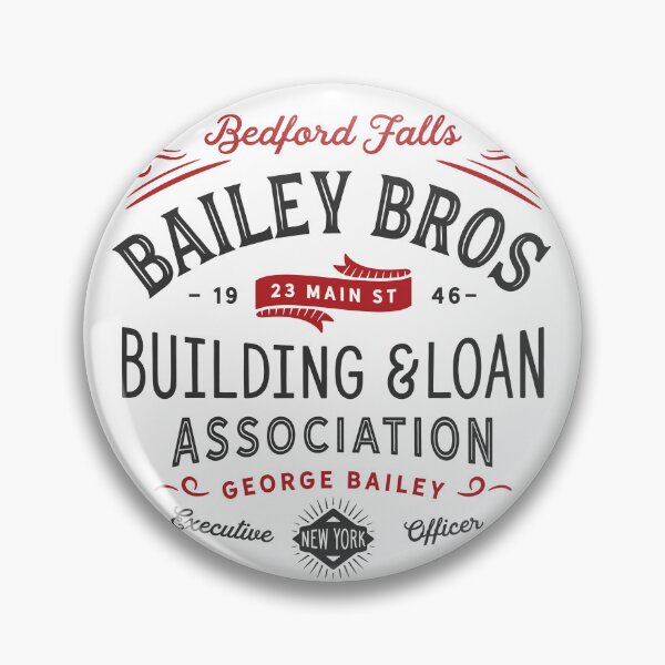 Item preview, Bailey Brothers building and loan association, George Bailey executive officer, Christmas Design designed and sold by SleeplessLady.