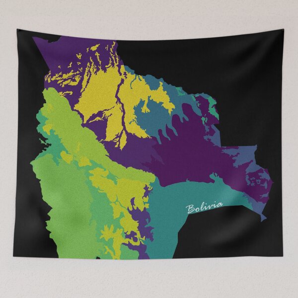 Item preview, Sketching Color Into the Earth - Bolivia designed and sold by AceMaps7.