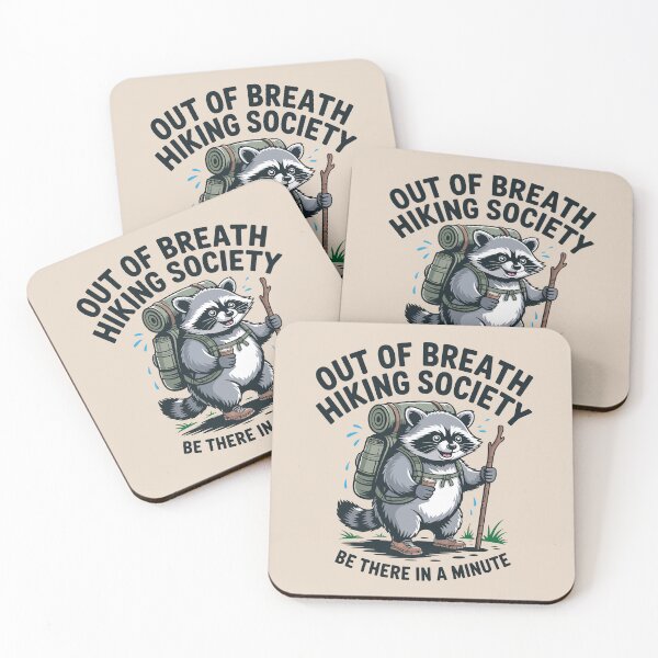 Item preview, Out Of Breath Hiking Society Be There In A Minute designed and sold by SnickerTwist.
