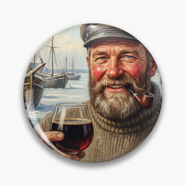 Item preview, BALTIC PORTER COLDER OUTSIDE WARMER INSIDE Vintage 1950s Nordic Fisherman Poster designed and sold by Cozy-Old-Pub.