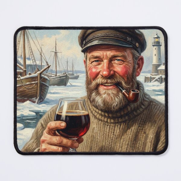 Item preview, BALTIC PORTER COLDER OUTSIDE WARMER INSIDE Vintage 1950s Nordic Fisherman Poster designed and sold by Cozy-Old-Pub.