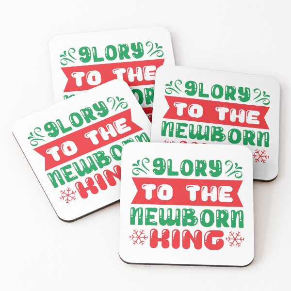 Item preview, Glory To The Newborn King - Classic Religious Christmas Slogan designed and sold by FuzionRaptor.
