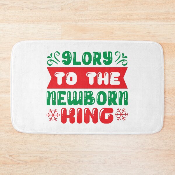 Item preview, Glory To The Newborn King - Classic Religious Christmas Slogan designed and sold by FuzionRaptor.