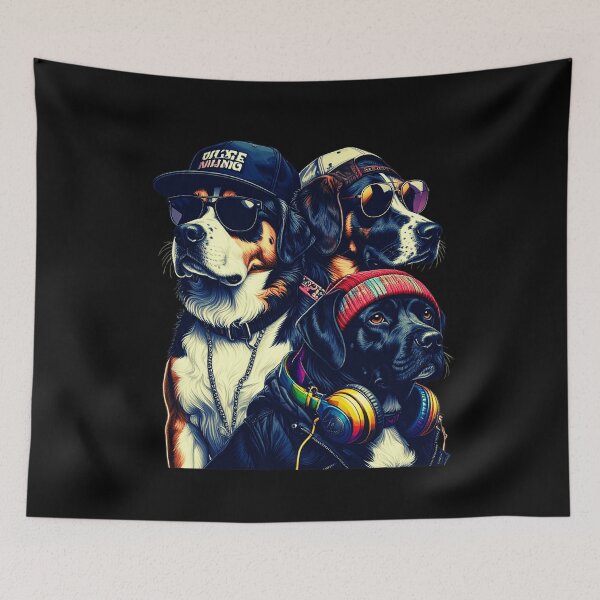 Item preview, The Dog Squad: Hip Hop Crew T-shirt|Art designed and sold by Alicjareign.