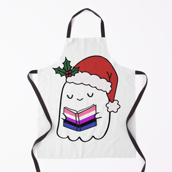 Item preview, Genderfluid Pride Ghost – Cute Santa Hat Christmas Book designed and sold by Cannaxes Studio.