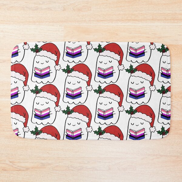 Item preview, Genderfluid Pride Ghost – Cute Santa Hat Christmas Book designed and sold by Cannaxes Studio.