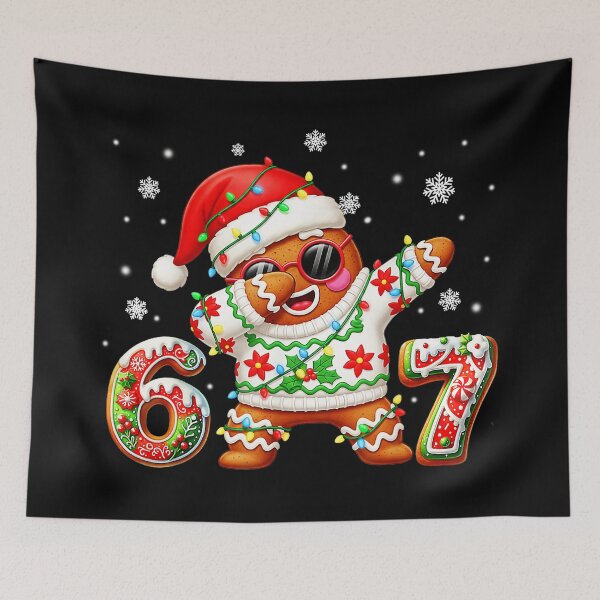 Item preview, Funny Gingerbread Six Seven 67 Ice Cream Drip Christmas   designed and sold by JEFDodsonArt.