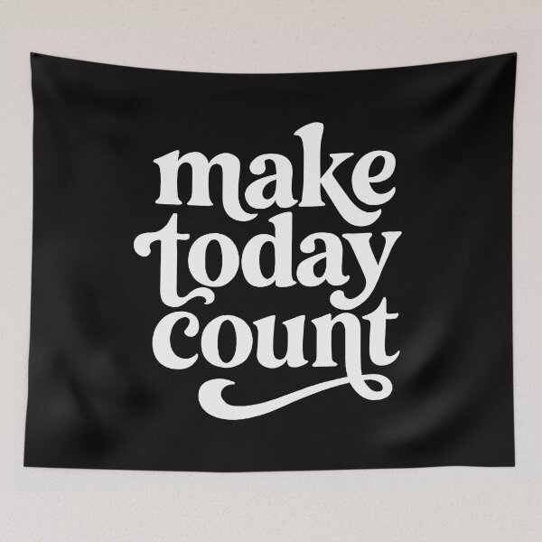 Item preview, Make Today Count Motivational Lettering designed and sold by EdvvinStudios.