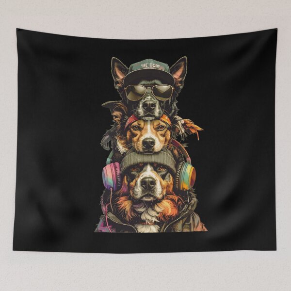 Item preview, The Dog Squad: Hip Hop Crew T-shirt|Art designed and sold by Alicjareign.