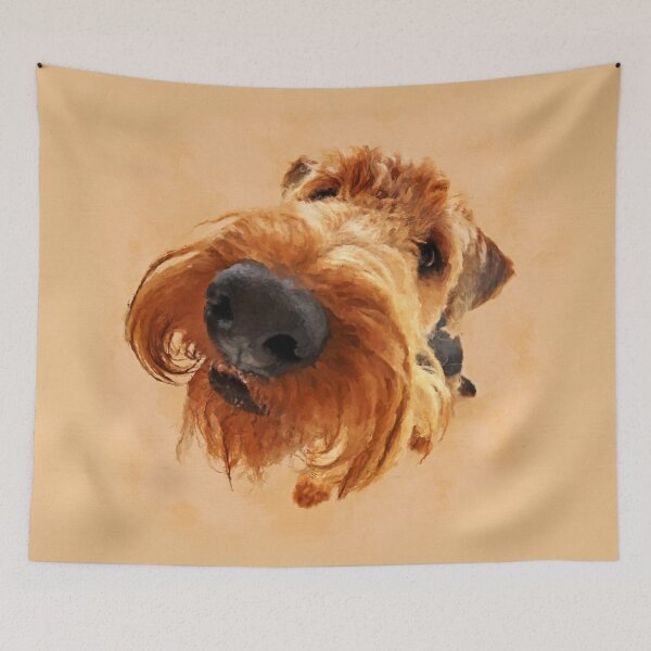 Item preview, Funny  Airedale Terrier  Digital Art designed and sold by k9printart.