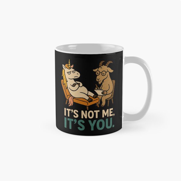 Item preview, Funny Unicorn Therapy Session Cartoon with Goat Therapist. designed and sold by The-T-In-Retro.