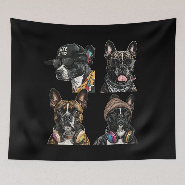 Item preview, The Dog Squad: Hip Hop Crew T-shirt|Art designed and sold by Alicjareign.