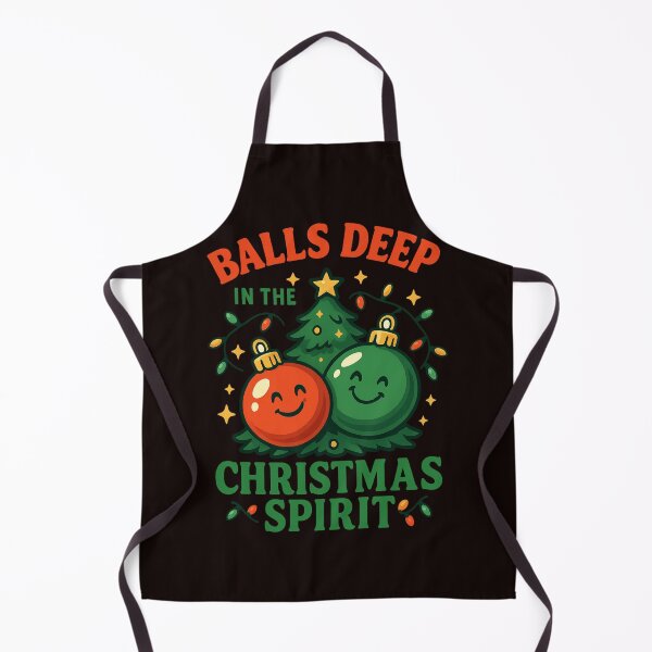 Item preview, Balls Deep in the Christmas Spirit – Funny Holiday Design designed and sold by FrameFlow.